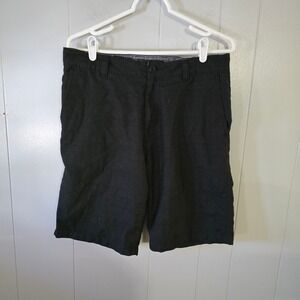 O'Neill Hybrid Walk Shorts Mens 32 Black Polyester Viscose Flat Front Surf Skate